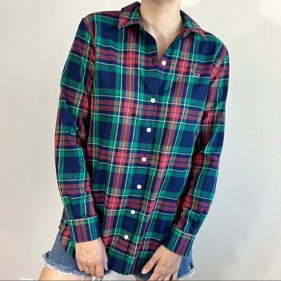Vineyard Vines performer plaid button down top - Picture 5 of 12